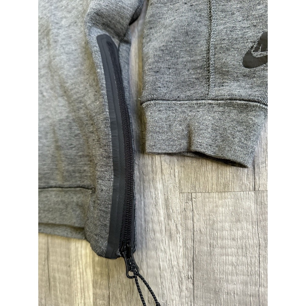 Nike Tech Fleece Funnel Neck Pullover Sweatshirt Gray Men's Medium Side Zip - Picture 5 of 15